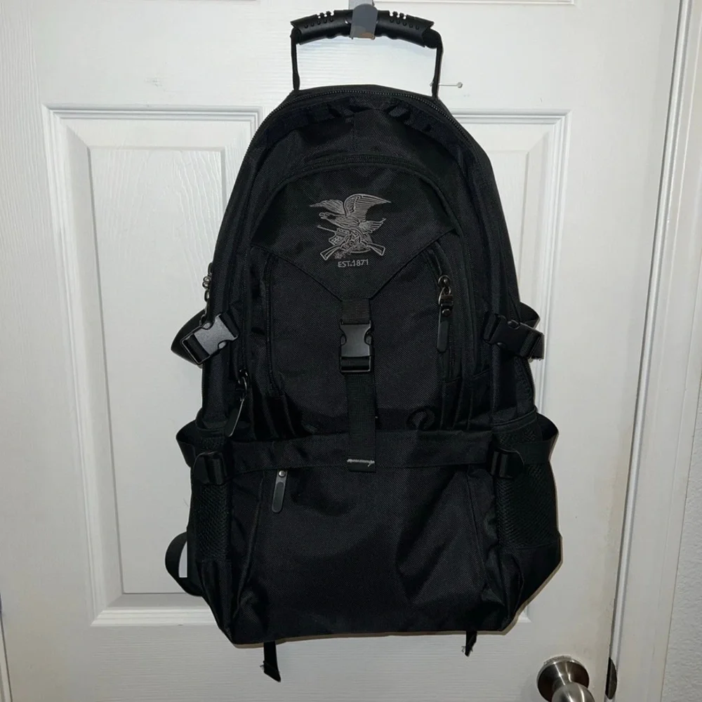 Tactical Military Hiking Backpack Bug Out Bag Black Padded Laptop Multi …